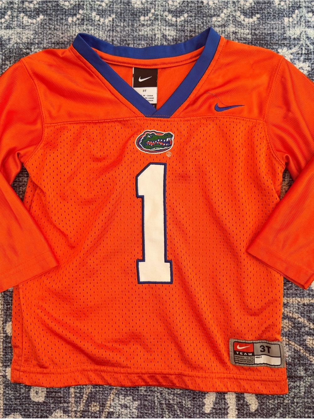 Nike Florida Gators Orange 3T Youth Football Jersey #1